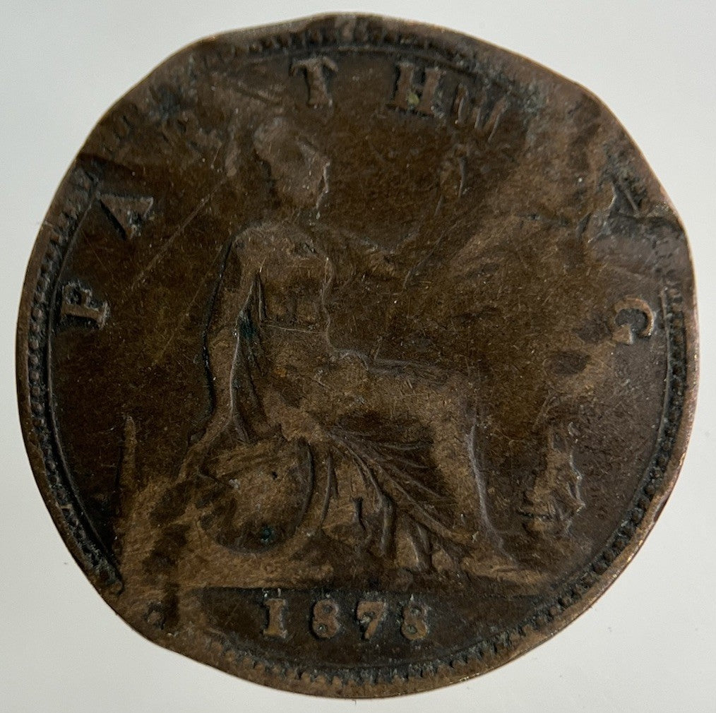 1878 Victoria Farthing Coin | Fair Grade