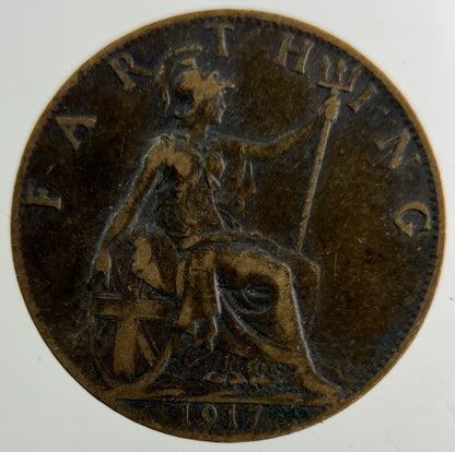 1917 George V Farthing Coin | Collectable Grade
