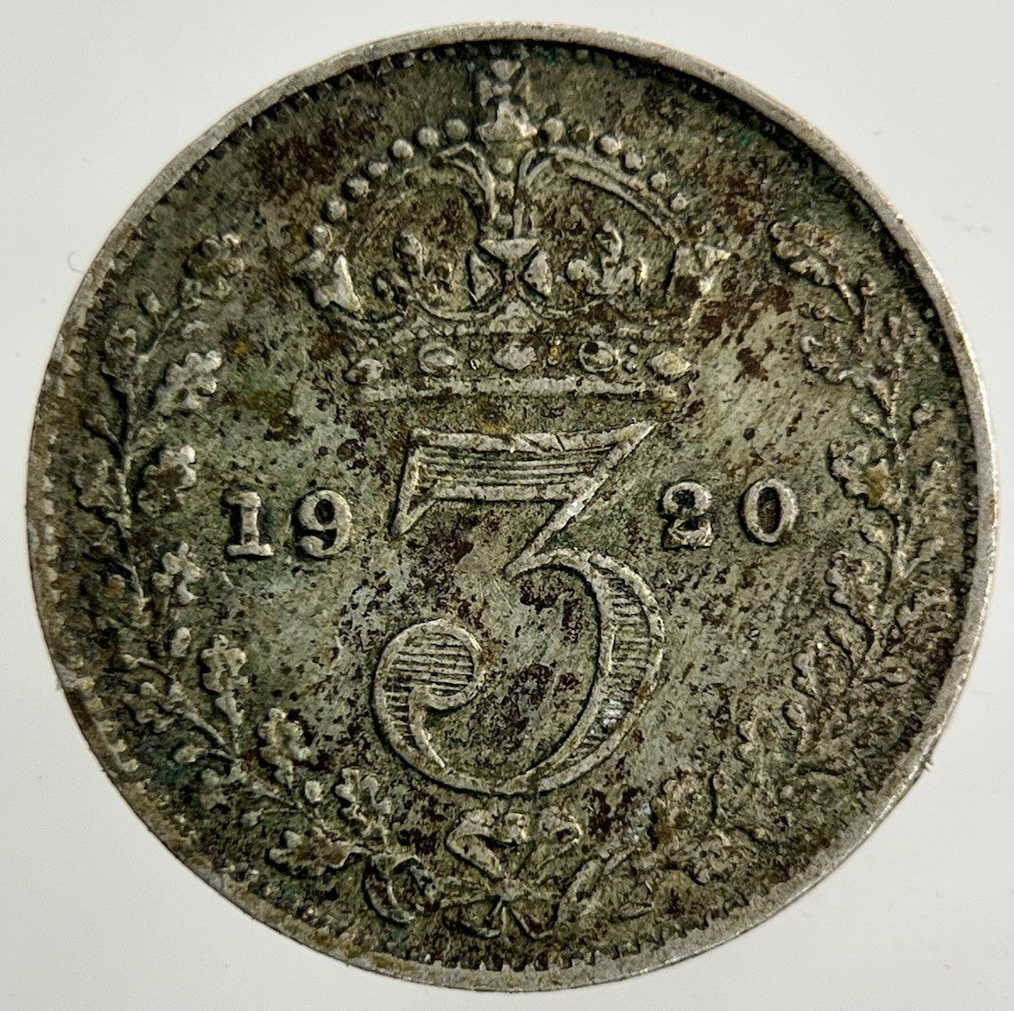1920 George V Threepence Silver Coin | Fine Collectable Grade