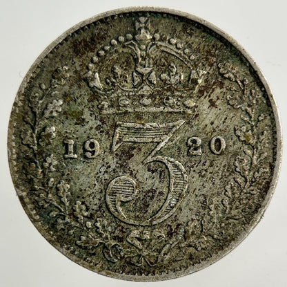 1920 George V Threepence Silver Coin | Fine Collectable Grade