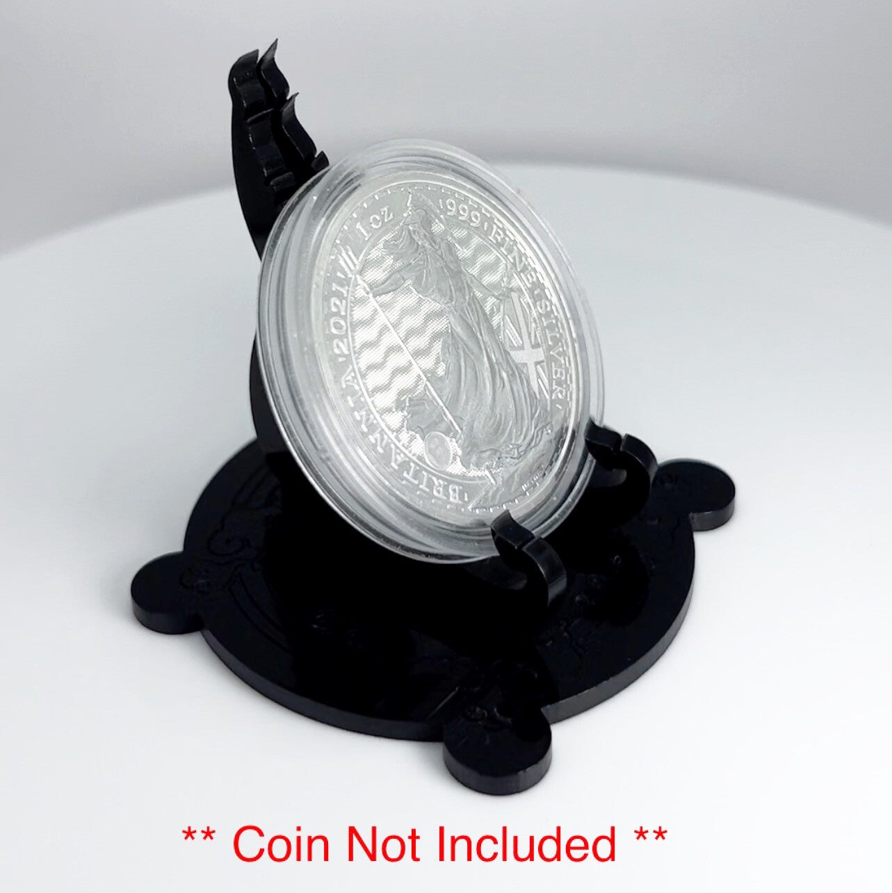 Black 1oz Silver or Gold Coins / Amulet / Medal Display Stand