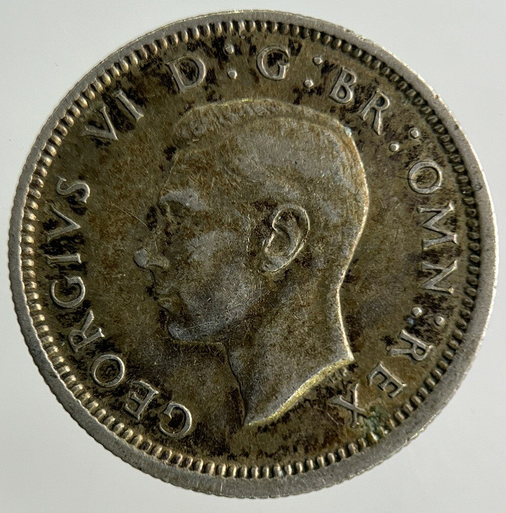1942 George VI Sixpence Silver Coin | Fine Collectable Grade