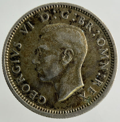 1942 George VI Sixpence Silver Coin | Fine Collectable Grade