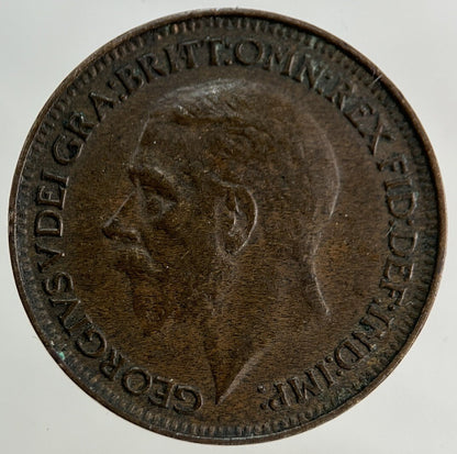 1926 George V Farthing Coin | Very High Grade