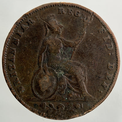 1853 Victoria Farthing Coin | Collectable Grade
