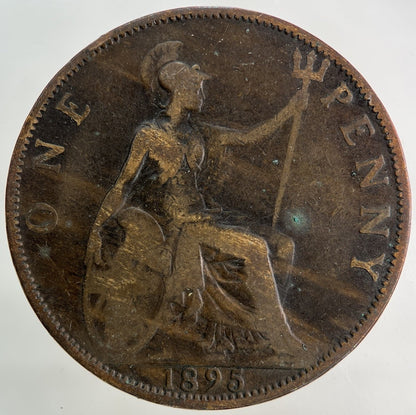 1895 Victoria One Penny Coin | Collectable Grade
