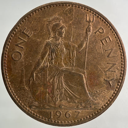 1967 Elizabeth II 2nd One Penny Coin | Collectable Grade