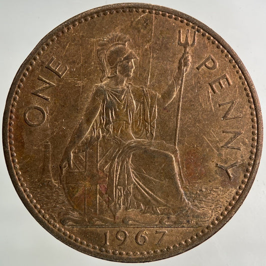 1967 Elizabeth II 2nd One Penny Coin | Collectable Grade