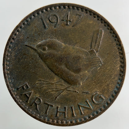 1947 George VI Wren Farthing Coin | Collectable Grade
