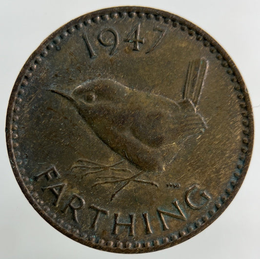 1947 George VI Wren Farthing Coin | Collectable Grade