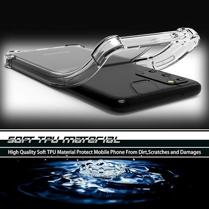 Samsung Galaxy S20 Clear Protective TPU Cover Slim Fit Phone Case Transparent