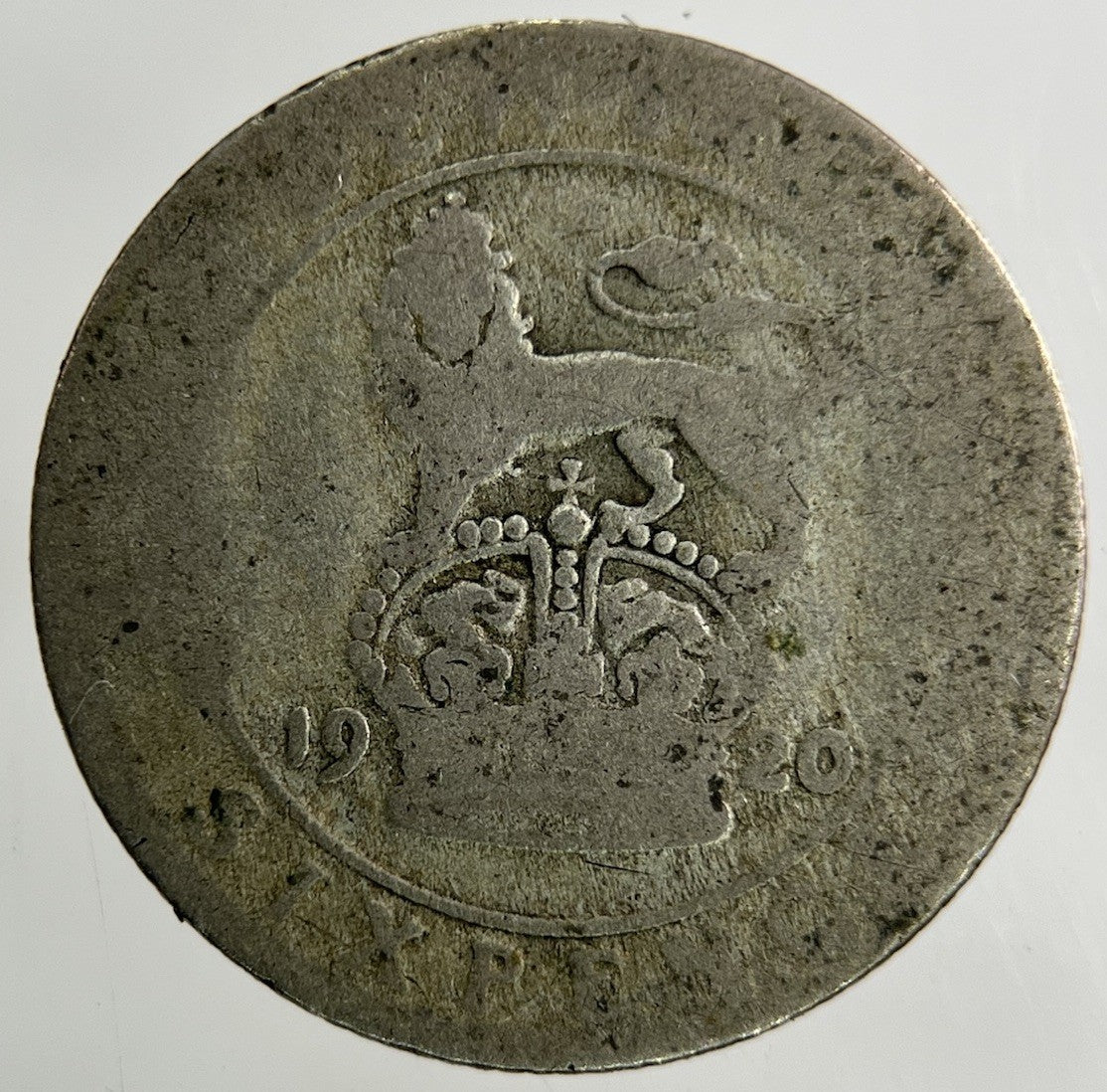 1920 George V Sixpence Silver Coin | Fair Grade