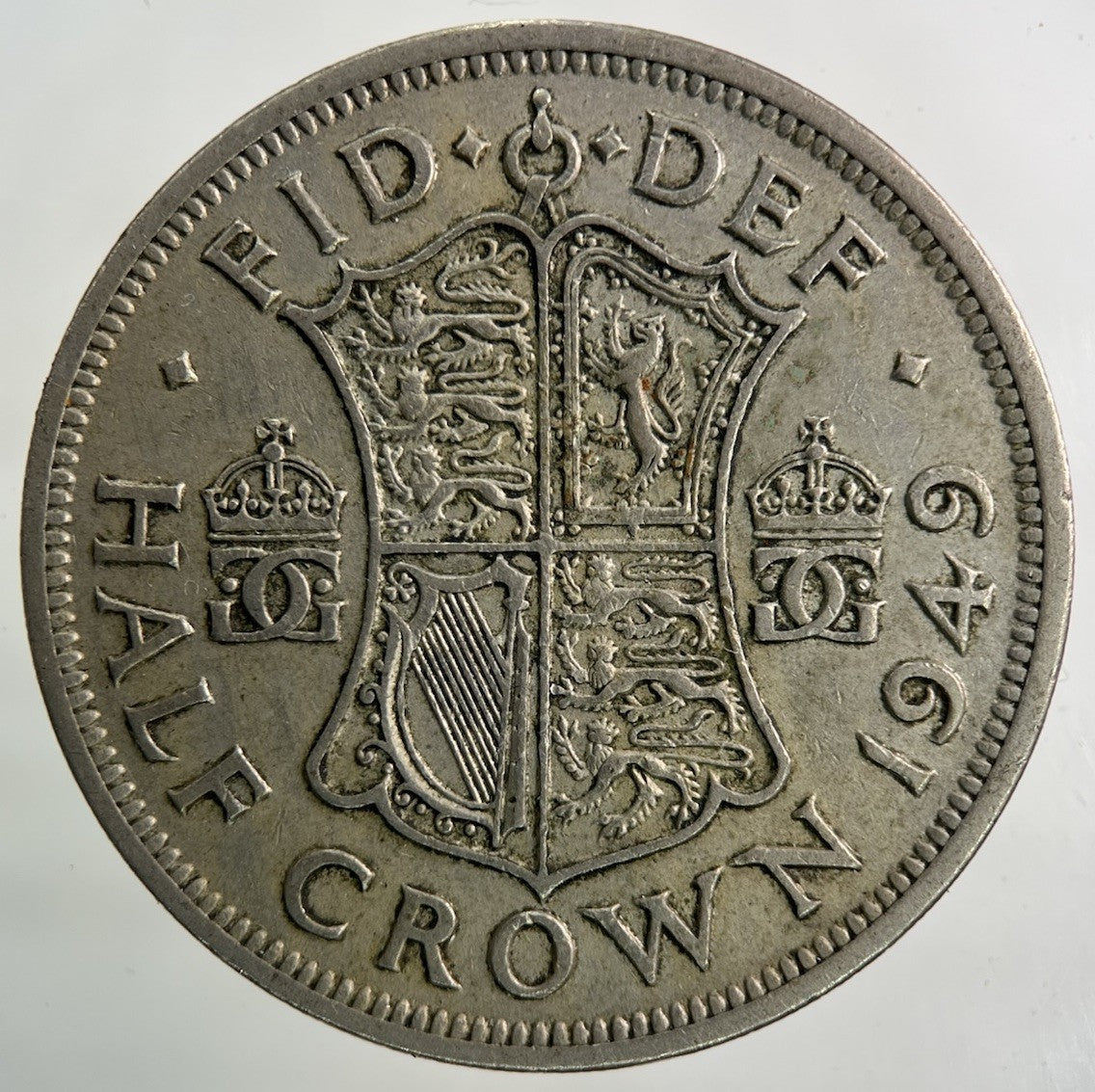 1949 George VI Half - Crown Coin | Fine Collectable Grade