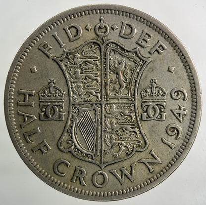 1949 George VI Half - Crown Coin | Fine Collectable Grade