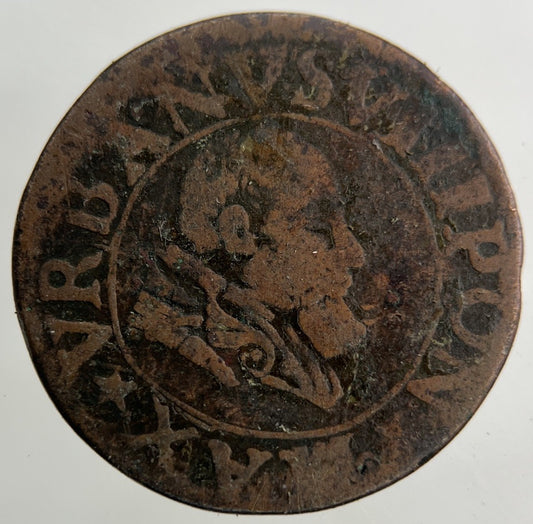 1638 Italy Papal States Double Tournois Urban VIII Coin | Collectable Grade