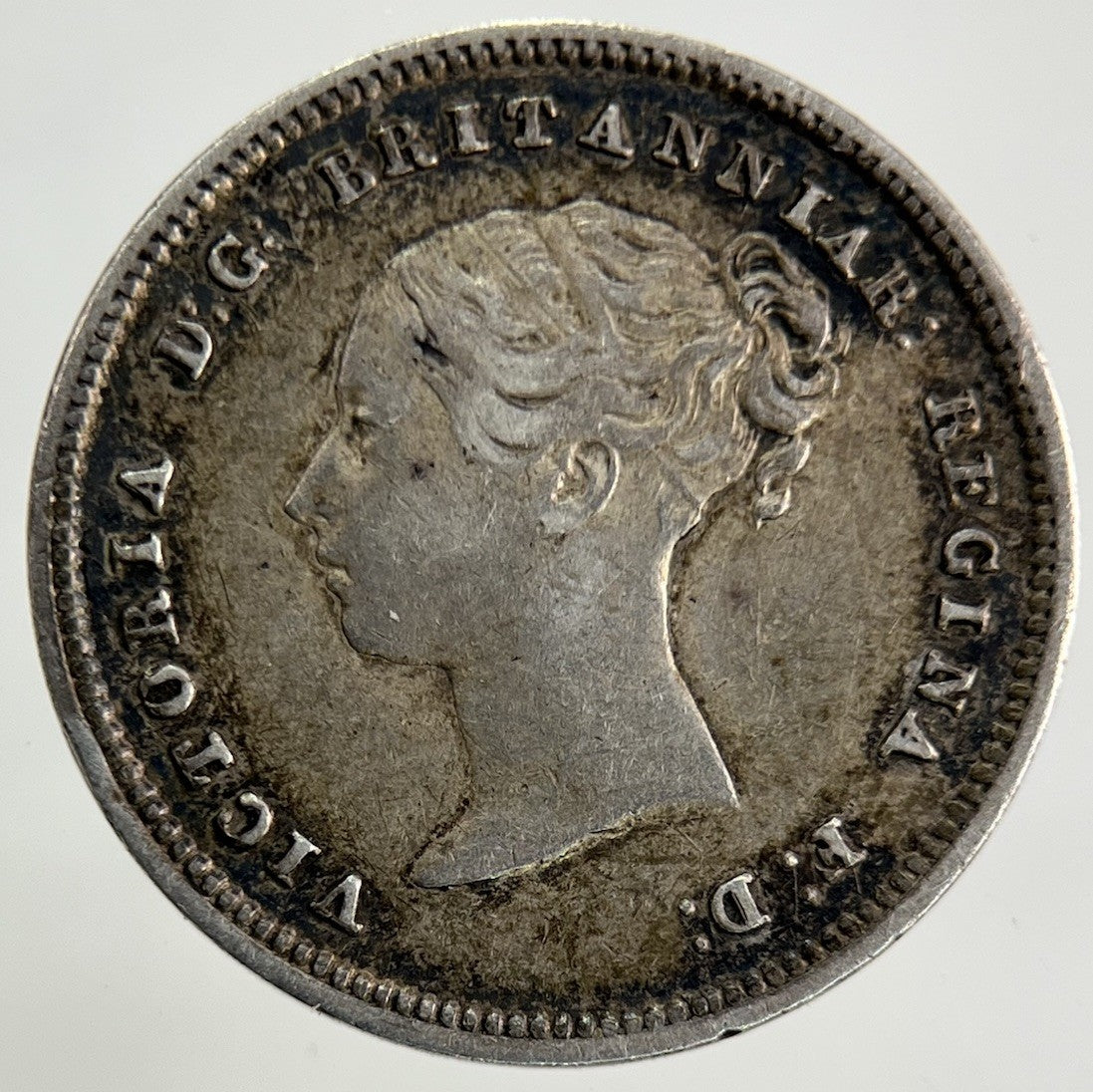 1855 Victoria Maundy Four - Pence Silver Coin | Very High Grade