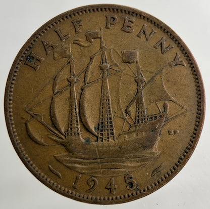 1945 George VI Half - Penny Coin | Collectable Grade