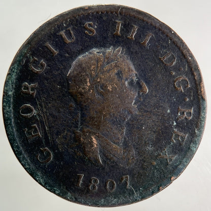 1807 George III 3rd Half - Penny Coin | Collectable Grade