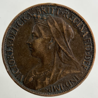 1901 Victoria Farthing Coin | Fine Collectable Grade