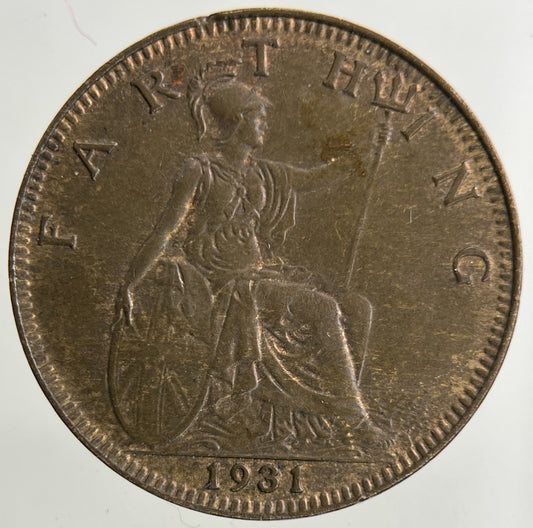1931 George V Farthing Coin | Very High Grade