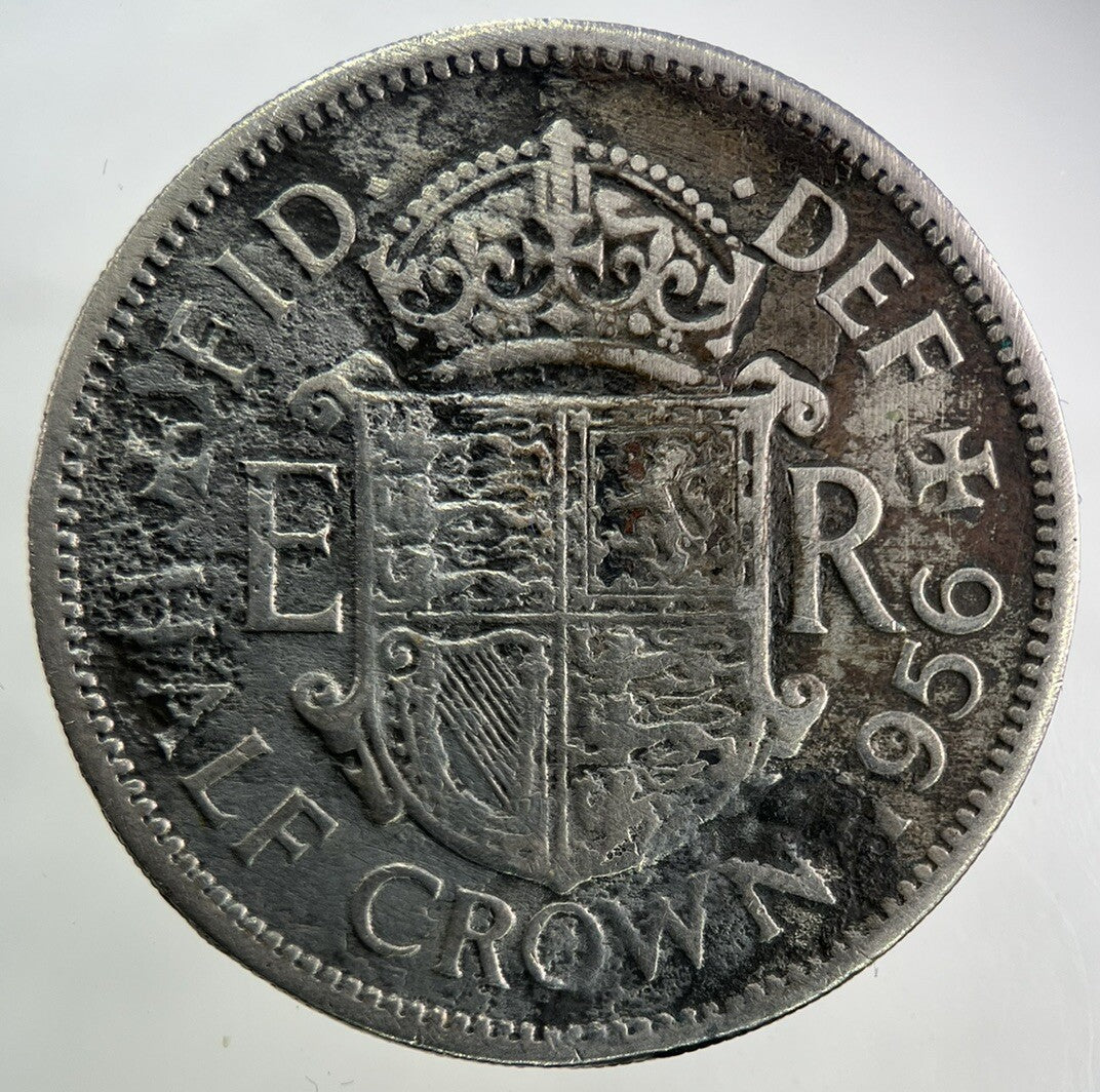 1956 Elizabeth II 2nd Half - Crown Coin | Fine Collectable Grade