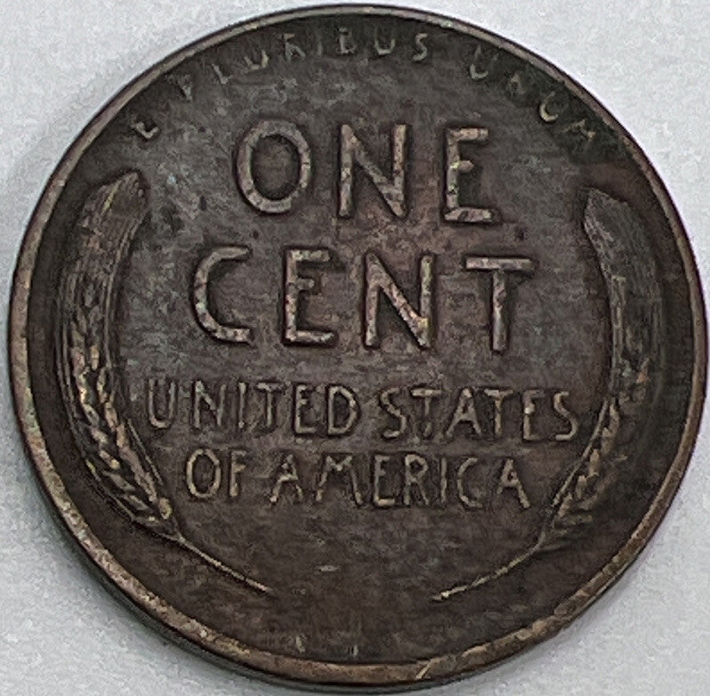 1934 D US USA Lincoln Wheat One Cent | American Copper Coin | Fine Grade | a468