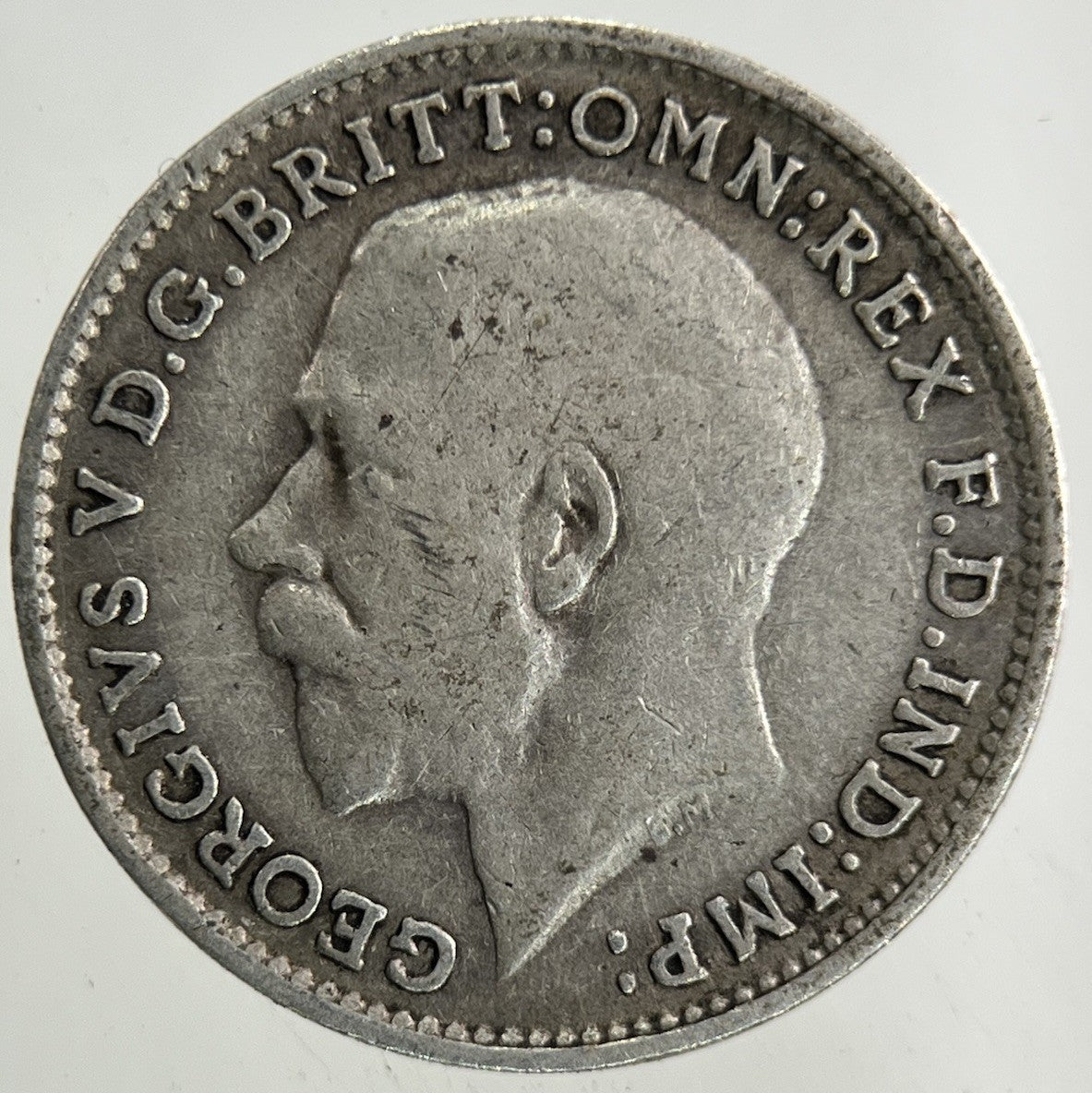 1917 George V Threepence Silver Coin | Fine Collectable Grade