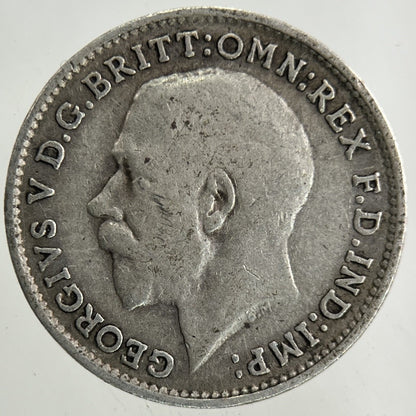 1917 George V Threepence Silver Coin | Fine Collectable Grade