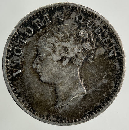 1841 East India Company Two 2 Annas Silver Coin | Fine Collectable Grade