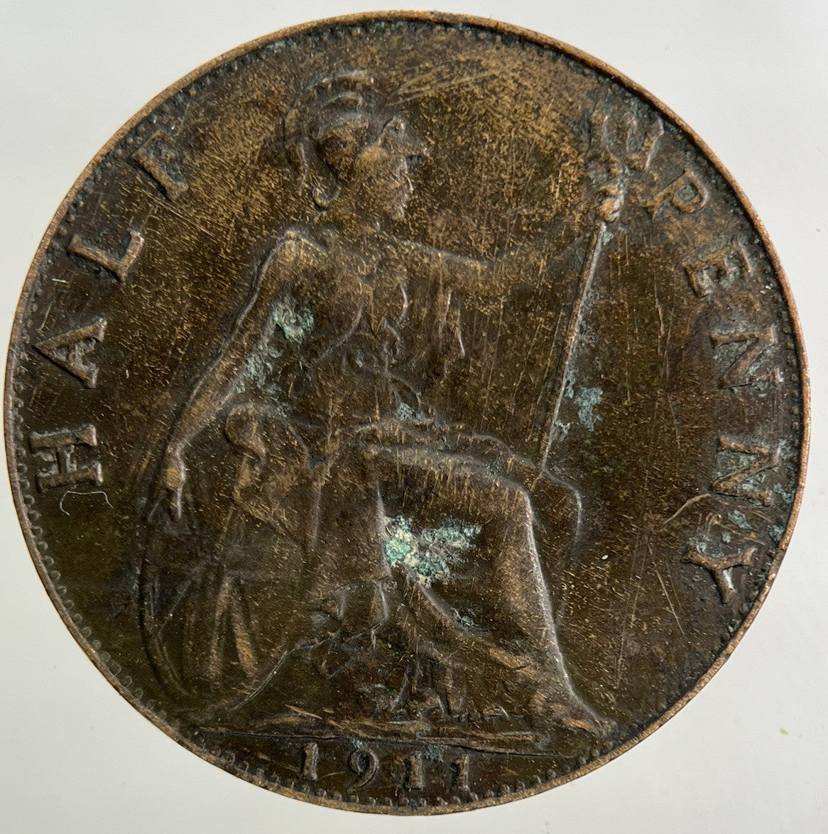 1911 George V Half - Penny Coin | Fine Collectable Grade