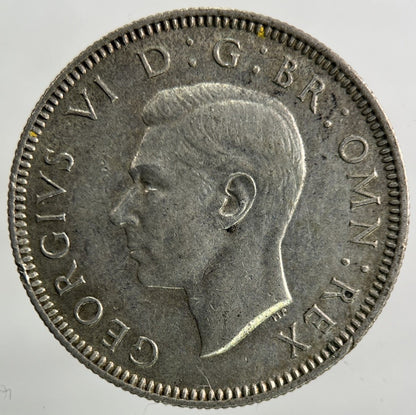 1941 George VI Shilling Silver Coin | Very High Grade