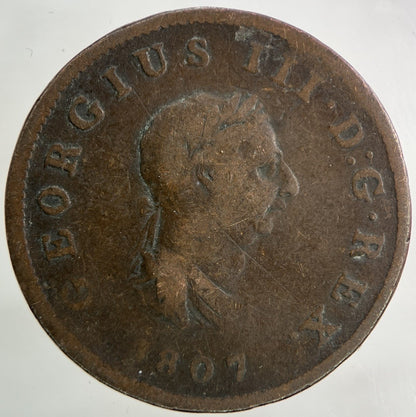 1807 George III 3rd Half - Penny Coin | Collectable Grade