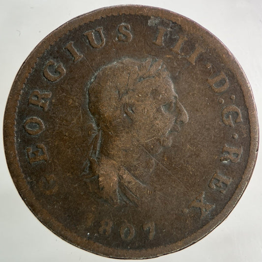 1807 George III 3rd Half - Penny Coin | Collectable Grade