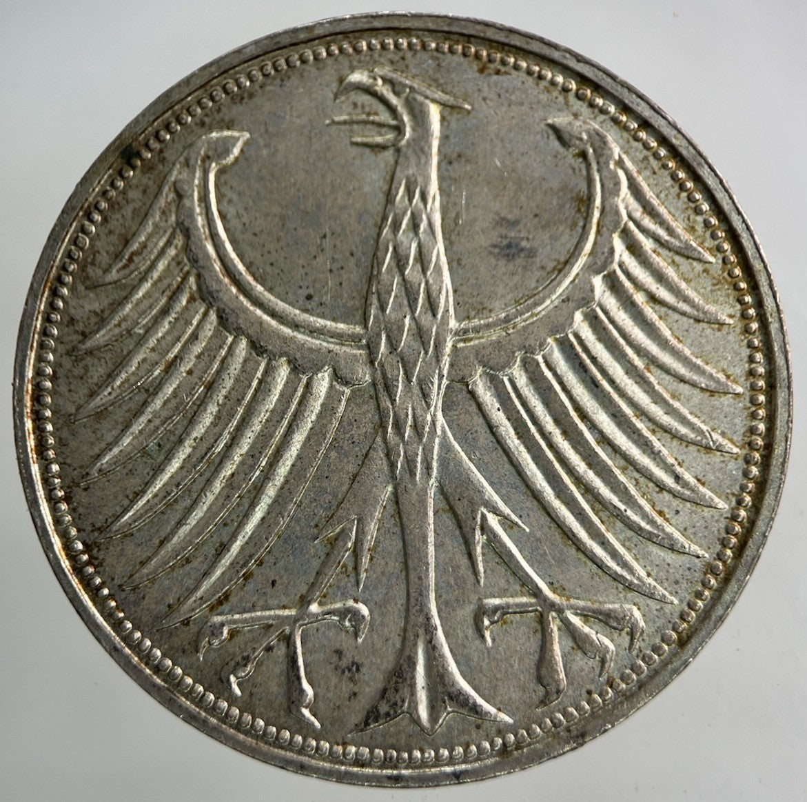 1967 Germany 5 Mark Silver Coin | Very Fine Grade