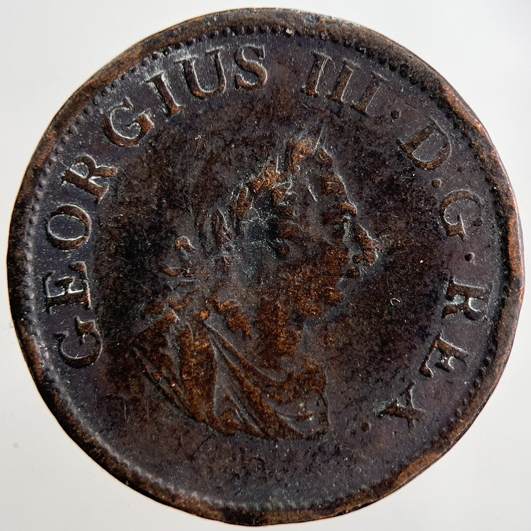 1805 Hibernia George III 3rd Irish Half - Penny Coin | Collectable Grade