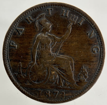 1873 Victoria Farthing Coin | Fine Collectable Grade