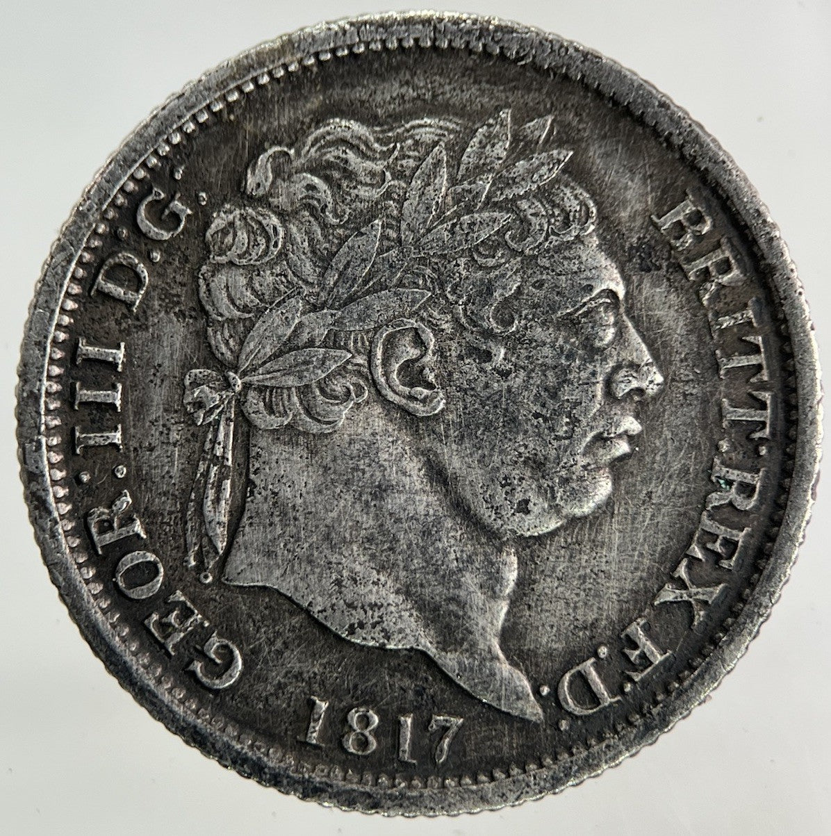 1817 George III 3rd Shilling Silver Coin | Very High Grade