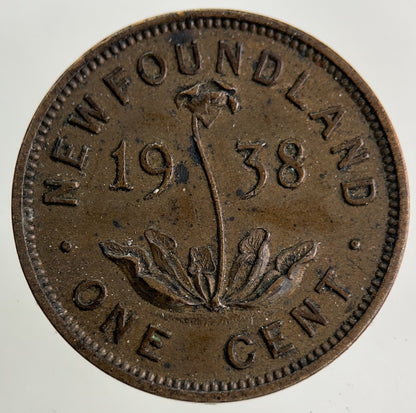 1938 Canada New Found - Land One Cent Coin | Very High Grade