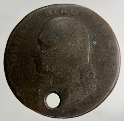 1792 Robert Bird Isle Of Wight Half - Penny Coin | Collectable Grade