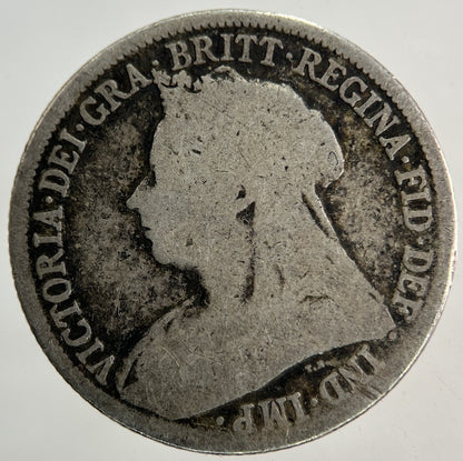 1898 Victoria Shilling Silver Coin | Fair Grade