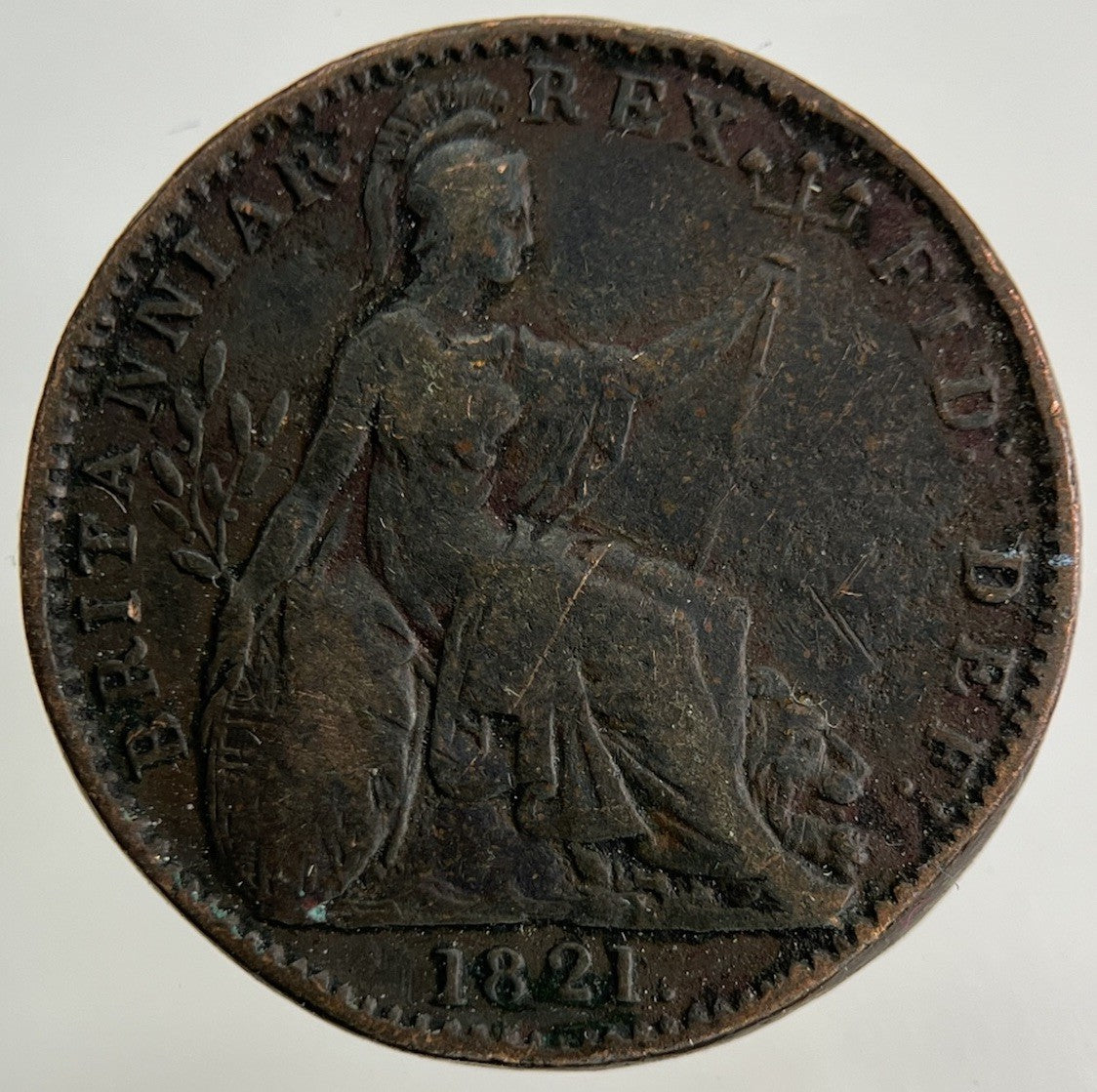 1821 George IV Farthing Coin | Collectable Grade