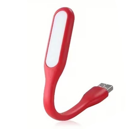 Red Travel USB LED Bending Torch Flash - Light Night Reading Light UK Stock