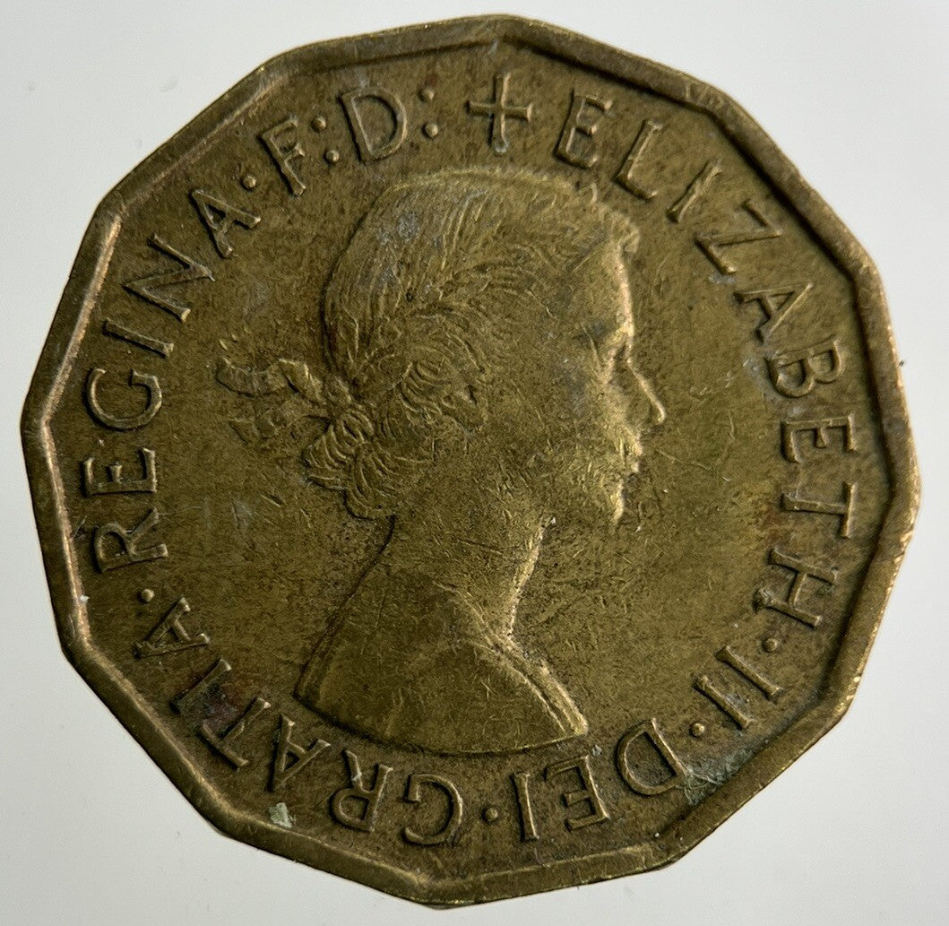 1966 Elizabeth II 2nd Brass Threepence Coin | Fine Collectable Grade