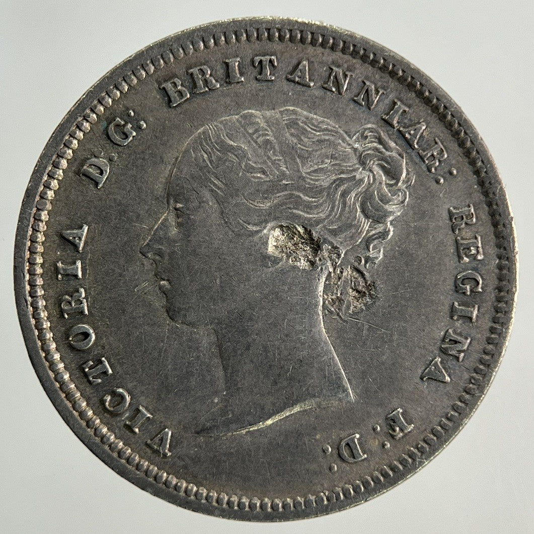 1855 Victoria Maundy Four - Pence Silver Coin | Fine Collectable Grade