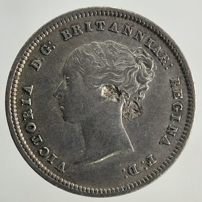 1855 Victoria Maundy Four - Pence Silver Coin | Fine Collectable Grade