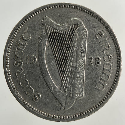 1928 Irish Sixpence Coin | Fine Collectable Grade