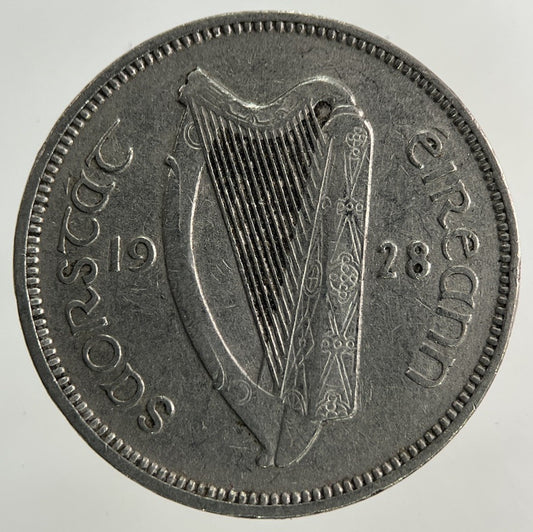 1928 Irish Sixpence Coin | Fine Collectable Grade
