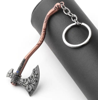Viking Axe Shaped Keyring Premium Keychain Gift UK