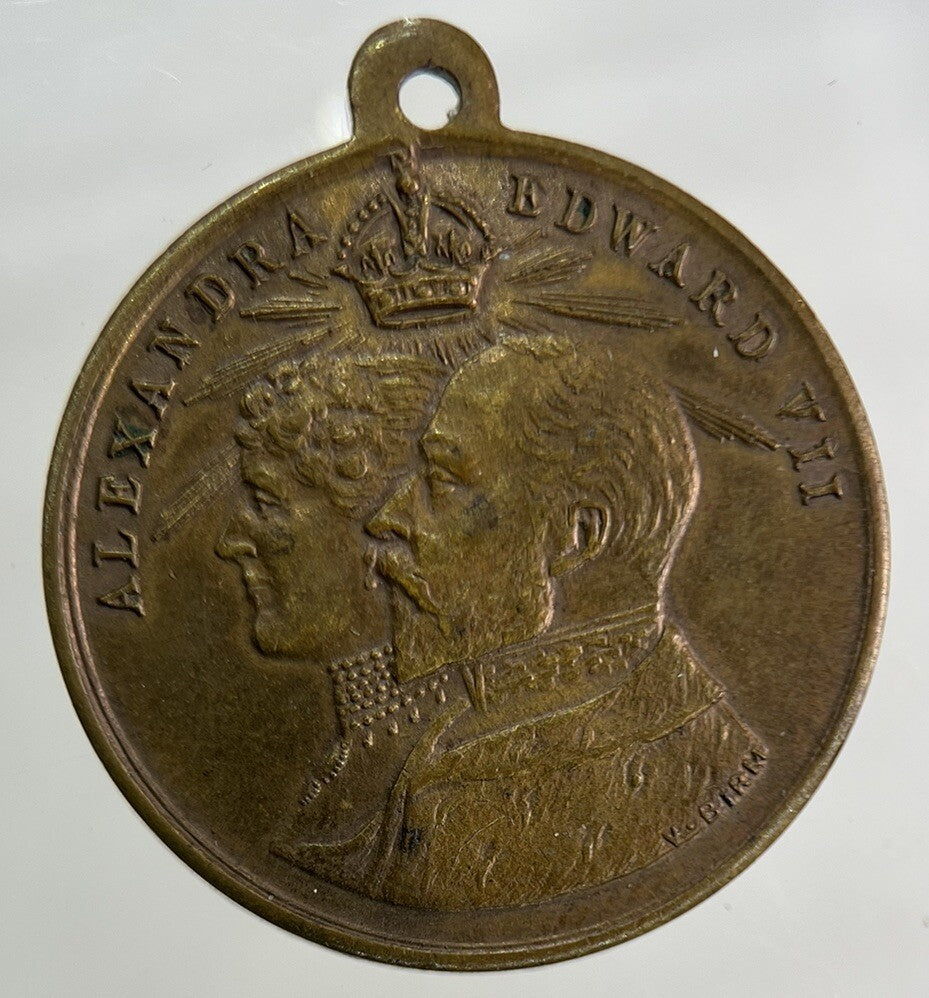 1902 Edward VII Coronation Commemorative Medal Coin | Fine Collectable Grade
