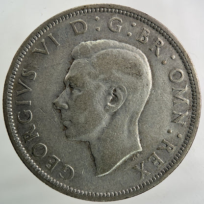 1940 George VI Half - Crown Silver Coin | Fine Collectable Grade